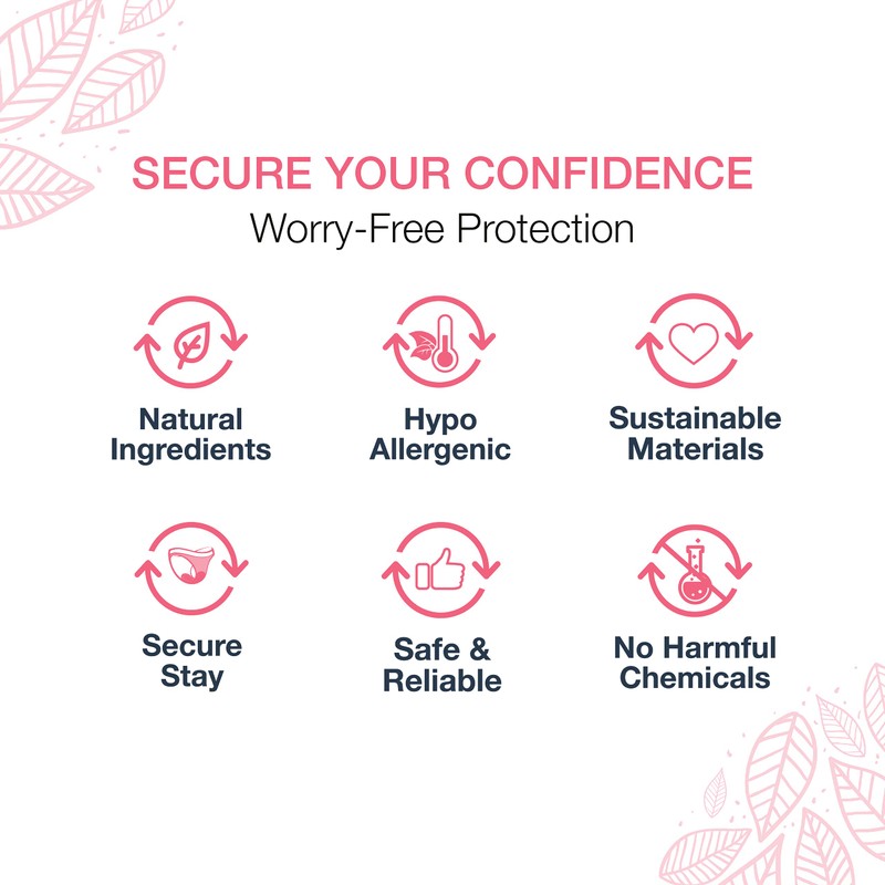 Veeda Natural Adult Incontinence Underwear for Women - Postpartum Underwear