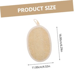 PACKOVE 2Pcs Natural Loofah Shower Towels Exfoliating Body Scrubbers for Deep Cleaning Compact Bath Towels with Hanging for Home and Travel Skin Friendly Material