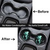 Neukim 2pcs Car Cup Holder Coaster Car Coaster Green Mermaid