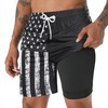 zeetoo Mens Swim Trunks with Compression Liner 5.5" Inseam Quick