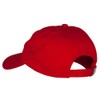 Santa Claus Head Embroidered Unstructured Washed Cap - Red OSFM