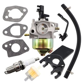 MCHNIC Carburettor with Gasket Gasket Insulator Petrol Filter Spark Plug for Honda GX160 GX200 168F 5.5HP 6.5HP 2KW 3KW 196cc 163cc Generator Engine Generator Lawn Mower