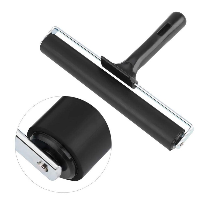 Rubber Roller, Black Rubber Brayer Roller Print Brush Ink Paint