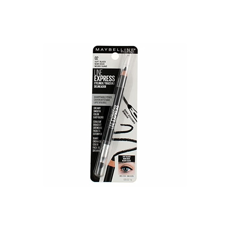Maybelline New York Line Express Eyeliner, Soft Black 902, 0.035