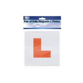 Streetwize - Magnetic Red-L Plates - Pack of 2 - Designed for Learner Drivers, Anti-Scratch - No Blowing off, Easy to Move without Scratching your Vehicle