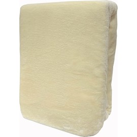 Fitted Sheet 90/100 x 200 cm, Winter Teddy Plush, Premium Cashmere Touch Fitted Sheet, Fleece Bed Sheet, Beige