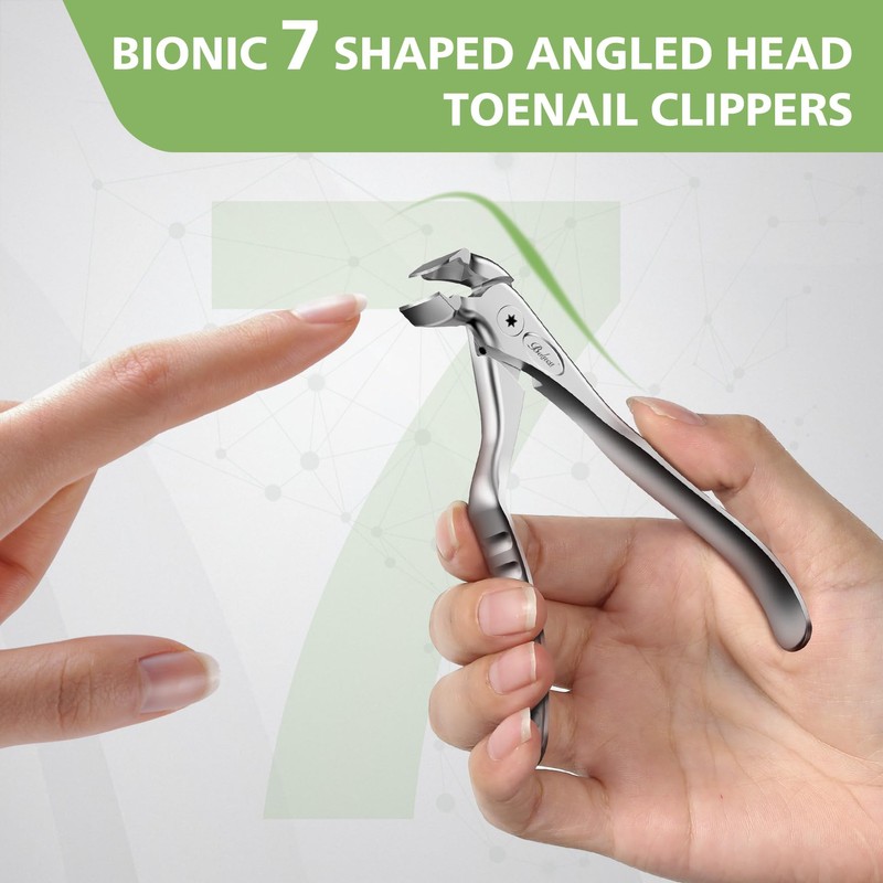 BALUCA Ergonomic Nail Clipper for Seniors - Toenail Clipper for