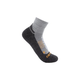 Carhartt Men's Midweight Synthetic-Merino Wool Blend Trail Crew Sock, Granite Heather, X-Large