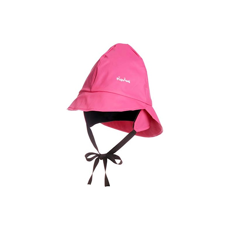 Playshoes Girl's Kids Waterproof Rain with Fleece lining Hat, Pink,