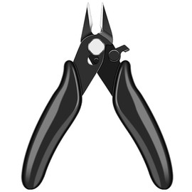 ESJNNK Mini Nippers Pliers Ultra Small Lightweight Multi-functional Diagonal 3.5 Inch Pliers Wire Nippers Wire Insulated Rubber Handle Model Pliers DIY Hand Tools Home Industrial Anti-Slip Black