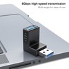 SELIACR USB to USB Angle Adapter (Pack of 4), 3.0USB