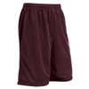 Champro Unisex-Youth Standard Diesel 7" Inseam Polyester Shorts, Maroon, Youth