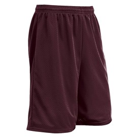 Champro Unisex-Youth Standard Diesel 7" Inseam Polyester Shorts, Maroon, Youth X-Large