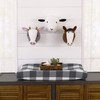 Little Love by NoJo Plush Fleece Grey and White Cow