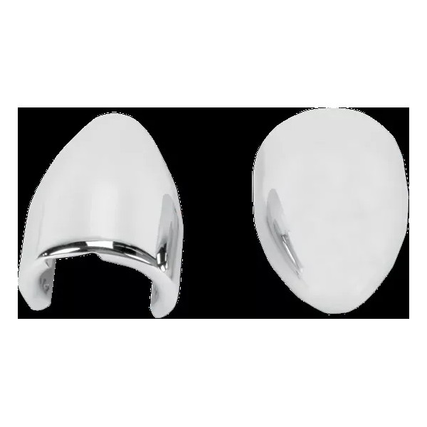 Baron Fork Bullets Front Axle Cap Nut Covers Chrome Kawasaki