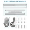 Heavy Duty Oval Closet Rod for Hanging Clothes, 29.5-51 Inch