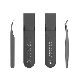 BLACKWINGS 2 Models Stainless Steel Eyelash Tweezers
