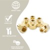 Bwintech 6 Pcs 1/4" Female to 3/8" Female BSP Thread