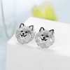 Pomeranian Earrings 925 Sterling Silver Dog Earrings Puppy Earring Animal