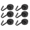6Pcs Swing Magnetic Hook Set No Drilling Need Decorative Beautiful