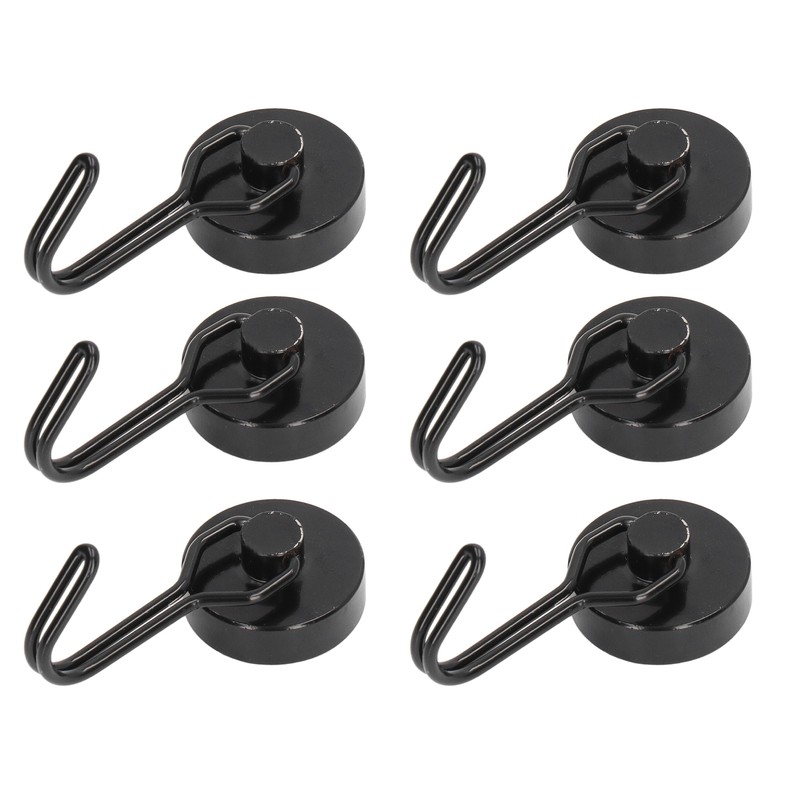 6Pcs Swing Magnetic Hook Set No Drilling Need Decorative Beautiful