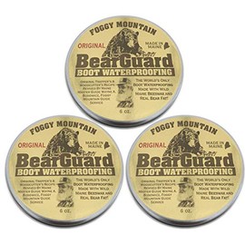 Foggy Mountain Boot and Leather Waterproofing - Beeswax and Bear Grease - 3 PackF