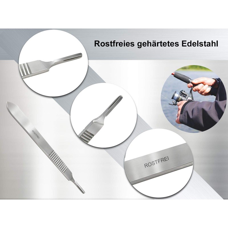 Scalpel Handle Scalpel No. 3 for Scalpel Blades Stainless Steel