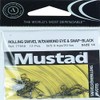Rolling Swivel W/Diamond Eye & Snap - Black 14