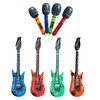 YOFANUP Inflatable Instruments Set, Inflatable Musical Instrument, Inflatable Guitar Microphone,
