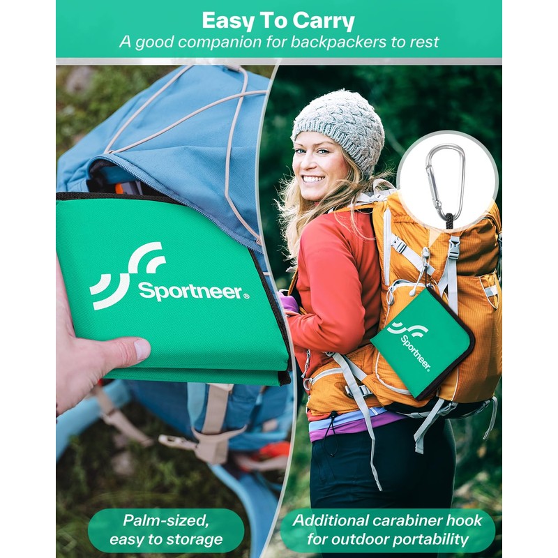 Sportneer Sitting Pad, Sit Pads for Backpacking Portable Camping Sit