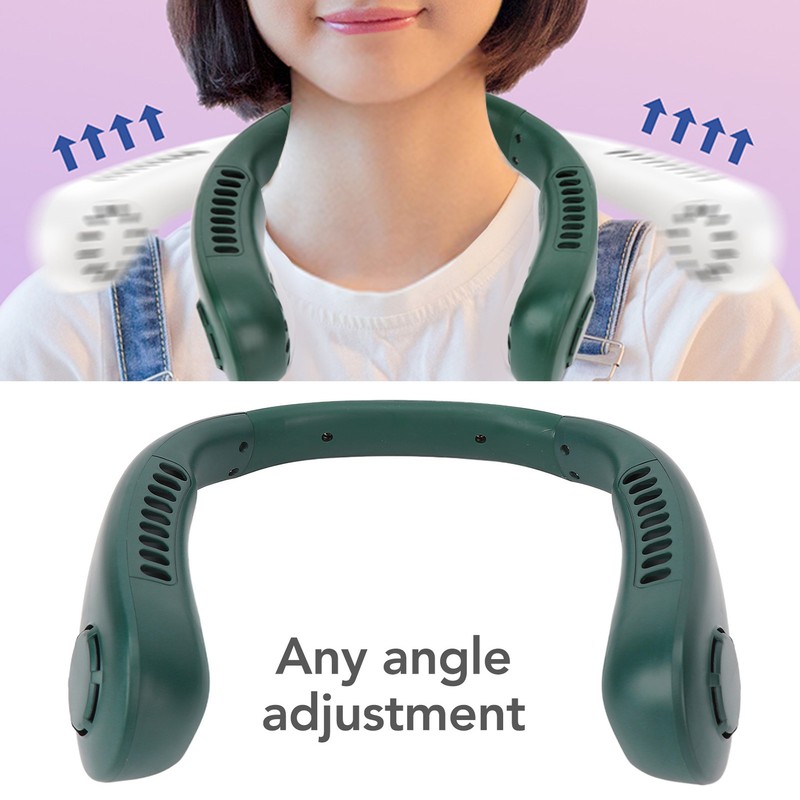 Portable Neck Fan 3 Speeds Adjustable Low Noise Rechargeable Hands