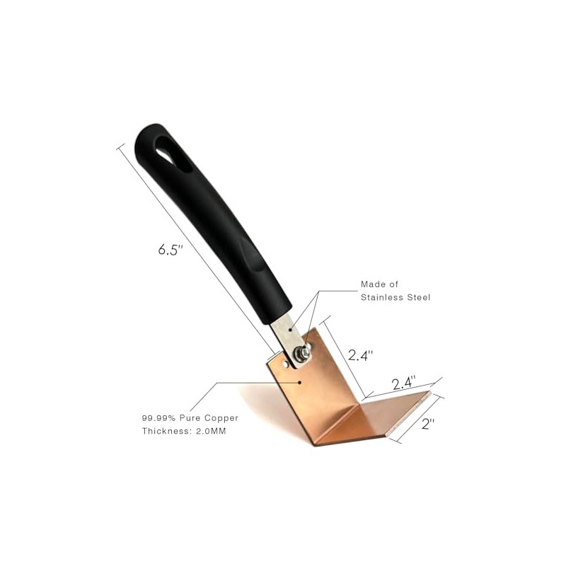 90 Degree Angle Copper Spoon Welder Backer Tools Welders Helper