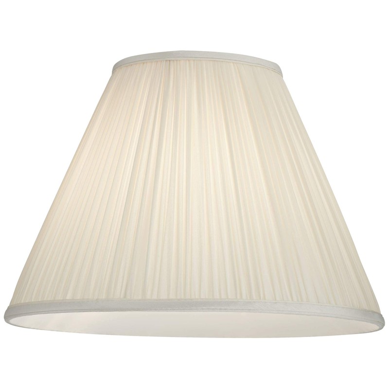 Beige Mushroom Pleated Large Empire Lamp Shade 7" Top x