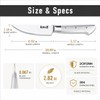 Steak Knives Set of 4, 5-Inch Serrated Stainless Steel Dinner