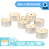 Stonebriar 100 Pack Unscented 8 Hour Extended Burn Time Tea
