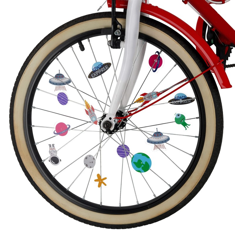 Legami - 30 Pieces Bicycle Spoke Decorations Easy to Attach