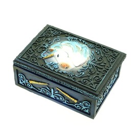 Vogler 837-1262 Tarot Box Moon Unicorn for Tarot Cards 14 cm Tarot