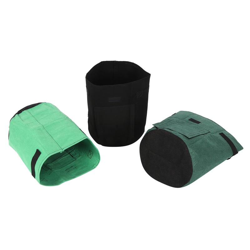 4Pcs Plant Growth Bag Felt Vegetables Flowers Growing Nursery Container