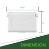 RVGUARD RV Spring-Loaded Weatherproof Receptacle Cover in White (Receptacle Included)