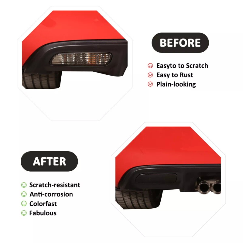 autotrim000 2PCS smoked black Reverse Light Blackout Kit Kit trim