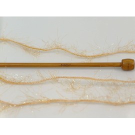 Sparkle Soft - Ice Yarns Metallic Lurex Nylon Eyelash Yarn 50gr (1.76ounces) 140m (153 Yards) Dark Gold (not Yellow)