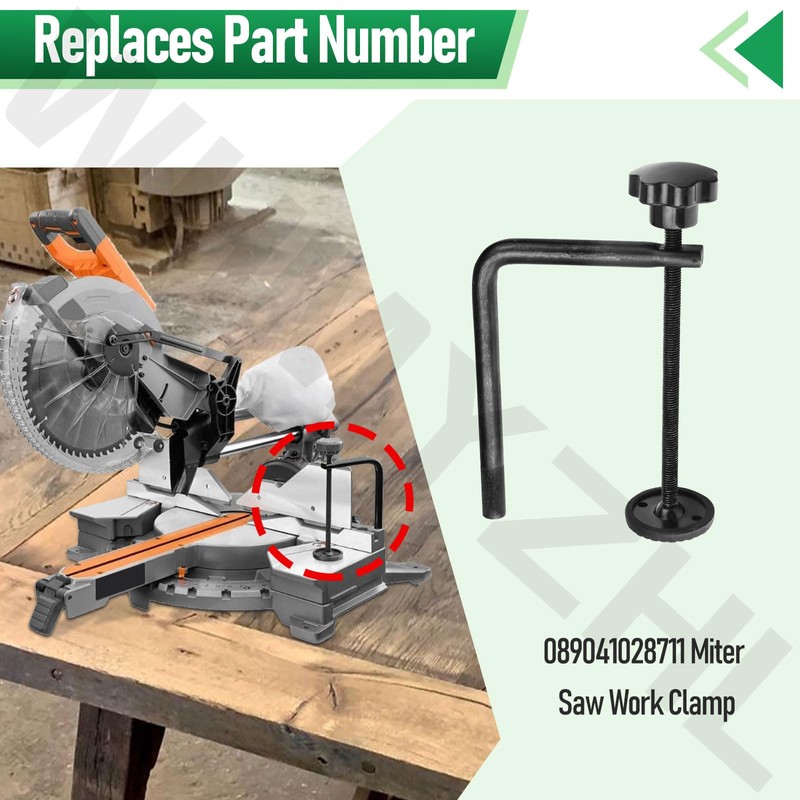 089041028711 Miter Saw Work Clamp Compatible with Ridgid Work Clamp