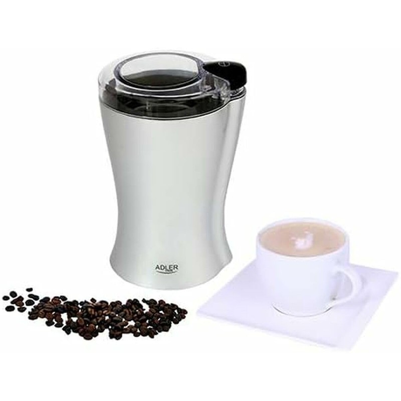 Adler AD 443 Kaffeemühle, 70 Grams, Silber