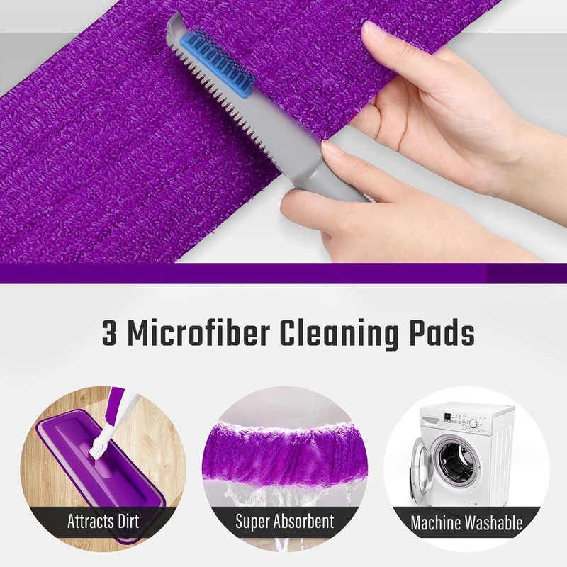 Mops for Floor Cleaning Wet Spray Mop with 14 oz