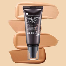 Mizon Snail Repair Intensive BB Cream SPF50+ PA++ - Tono #21, multifuncional, cobertura y protección para todo tipo de piel (50 ml)