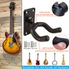 Guitar Wall Mount Hanger,Guitar Hangers,Guitar Wall Hook Black hooks Metal