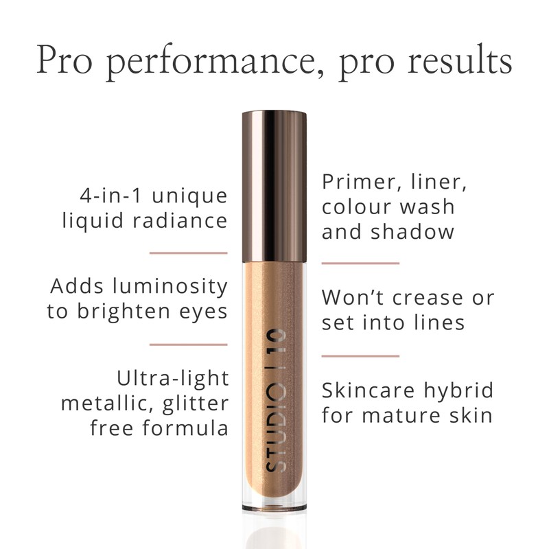 Studio 10 Liquid Foil I-Radiance Eyeshadow - Shimmer Liquid Eyeshadow