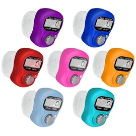 Electronic Finger Counter, 7-Pack Resettable 5 Digit LCD Electronic Digital Display Finger Hand Tally Counter Counting