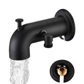 LOCALAND Tub Spout with Diverter, Bathtub Spout for Hand Shower,Matte Black