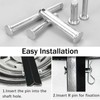 TA-VIGOR 10pcs 6 x 25mm Clevis Pins Single Hole, Zinc-Plated